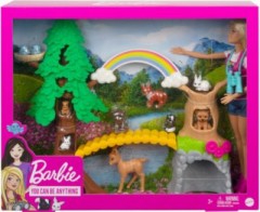 Mattel Barbie Waldtier-Forscherin-Spielset mit Puppe und Zubehor Игровой набор «Барби-исследователь лесных животных» с куклой и аксессуарами