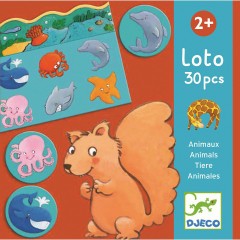 DJECO Zuordnungsspiel Tiere Подходящие игровые животные