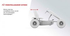 BERG Go-Kart mit XL-Rahmen B.Super Rot mit Dreigangschaltung ab 5 Jahren Карт с рамой XL B.Super красный с трехступенчатой ??коробкой передач от 5 лет