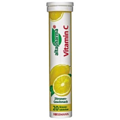 altapharma Brausetabletten Vitamin C, алтафарма Шипучие таблетки с витамином С со вкусом лимона, 20 шт