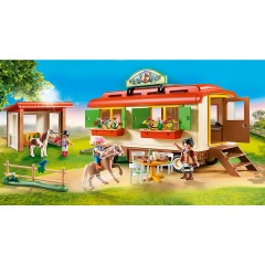 PLAYMOBIL 2er Set: 6927 Ponyhof + 70510 Ponycamp-Ubernachtungswagen Набор из 2 предметов: 6927 Пони-Ферма + 70510 Пони-лагерь со спальным вагоном