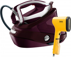 Tefal Tefal Dampfbugelstation GV9810 Pro Express Vision inklusive Dampfburste DT2026, 1100 ml Wassertank, 8,3 Bar-Druck, 180 g/Min. konstanter Dampf, 680 g/Min. Dampfstoss  Паровая гладильная станция Tefal GV9810 Pro Express Vision, включая паровую щетку 