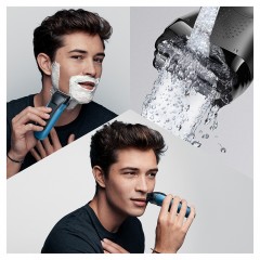 Braun Trimmer furs Gesicht quot;Series 3 310BTquot; in Schwarz und Blau  Триммер для лица &amp;quot;Серия 3 310ВТ&amp;quot; в черном и синем