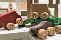KORXX Spielzeugauto Kork Bus Пробковый автобус игрушечной машинки