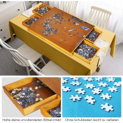 COSTWAY Puzzletisch mit 4 Schubladen Стол-пазл с 4 ящиками