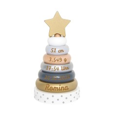 elefantasie Stapelturm personalisiert mit Namen Штабелируемая башня