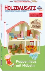 Pebaro Holzbausatz Puppenhaus (inkl. Mobel Деревянный набор для кукольного домика (включая мебель