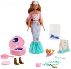 Mattel Barbie Color Reveal Puppe  Haustier Fantasy Fashion Uberraschungsset Кукла Barbie Color Reveal Pet Fantasy Fashion Surprise Set