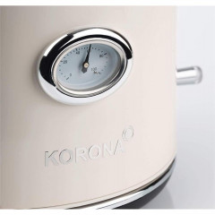 KORONA KORONA Wasserkocher Retro Wasserkocher 20665, 1.7 l, Vintage Design, Retro Optik, Pfeifkessel Optik Beige Чайник KORONA Kettle Retro Чайник 20665, 1,7 л, винтажный дизайн, ретро-стиль, вид чайника со свистком