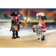 PLAYMOBIL PLAYMOBIL 70273 DuoPack Piratenkapitan und Rotrock PLAYMOBIL 70273 DuoPack Капитан пиратов и красное пальто