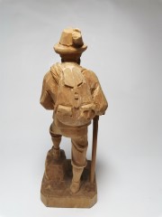 German Wood Adolf Kramer &quot;Heidi&quot;, Редчайшая Коллекционная деревянная фигура Адольфа Крамера из к/ф &quot;Хейди&quot;, искусно вырезаны мельчайшие детали, полностью ручная работа, 20см, Германия 1940г.