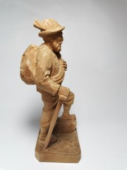 German Wood Adolf Kramer &quot;Heidi&quot;, Редчайшая Коллекционная деревянная фигура Адольфа Крамера из к/ф &quot;Хейди&quot;, искусно вырезаны мельчайшие детали, полностью ручная работа, 20см, Германия 1940г.