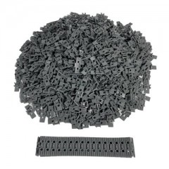 LEGO LEGO Kettenglieder gross Dunkelgrau - Raupe, Bagger, Link, Technik - 57518  - 250x Звенья цепи LEGO, большие темно-серые — гусеница, экскаватор, звено, технология — 57518 — 250x