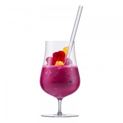 Eisch Eisch Gentleman Trinkhalm Glas Set 4-tlg. mit Reinigungsburste - im Geschenkkarton l: 20 cm / d: 9 mm Eisch Gentleman Стаканы для питья с трубочками, 4 шт. с щеточкой для чистки - в подарочной упаковке д: 20 см / д: 9 мм