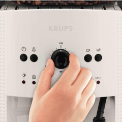 Krups Krups Kaffeevollautomat EA810570 Essential White Kaffeevollautomat, Automatische Abschaltung, Dampfstab, Abnehmbarer Wasserbehalter  Полностью автоматическая кофемашина Krups EA810570 Essential White Полностью автоматическая кофемашина, автоматическ
