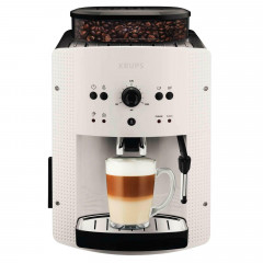 Krups Krups Kaffeevollautomat EA810570 Essential White Kaffeevollautomat, Automatische Abschaltung, Dampfstab, Abnehmbarer Wasserbehalter  Полностью автоматическая кофемашина Krups EA810570 Essential White Полностью автоматическая кофемашина, автоматическ