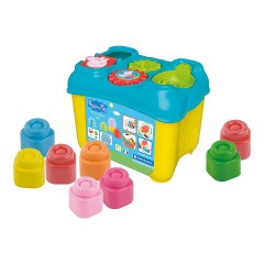Clementoni Softbausteine Aktivitats-Eimer Peppa Pig Мягкое ведерко для строительных блоков Свинка Пеппа