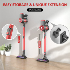 MooSoo MooSoo Akku-Hand-und Stielstaubsauger Stielstabsauger W100, 11.5Kpa, Telescopic, 2600mAh, 40min, HEPA, 180,00 W, Beutellos, 2 Saugstarken, 1,2 Liter grosser Staubbehalter, 4-stufiges Filtersystem  Беспроводной ручной пылесос MooSoo W100, 11,5 кПа, 