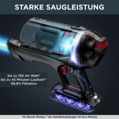 Rowenta Rowenta Akku-Hand-und Stielstaubsauger RH98A8 X-Force Flex 12.60 Animal, kabellos, beutellos, leistungsstark, Tierhaar-Zubehor, hohes Fassungsvermogen, Flex-Gelenk  Беспроводной ручной пылесос Rowenta RH98A8 X-Force Flex 12.60 Animal, беспроводной