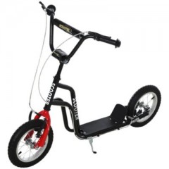 HOMCOM Kinderroller mit hohenverstellbaren Lenker Детский самокат с регулируемым по высоте рулем.