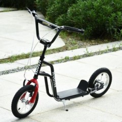 HOMCOM Kinderroller mit hohenverstellbaren Lenker Детский самокат с регулируемым по высоте рулем.