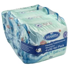 alouette feuchte Toilettentücher Kids mit Meeresbrise-Duft Влажные туалетные салфетки для детей 240 шт