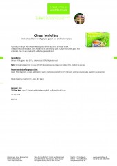 Krauterhaus Sanct Bernhardt Ginger herbal tea, 40 г