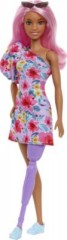 Mattel Barbie Fashionistas Puppe im schulterfreien Blumenkleid Кукла Barbie Fashionistas в цветочном платье без бретелек