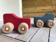 KORXX Spielzeugauto Kork Traktor Игрушечный трактор из пробки