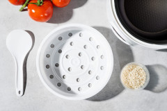 Reishunger Reishunger Reiskocher Reiskocher, 500 W, Mit Dampfgarfunktion  Warmhaltefunktion Schwarz Рисоварка Reishunger рисоварка, 500 Вт, с функцией приготовления на пару, функцией поддержания тепла