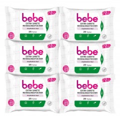 bebe Reinigungstucher quot;Extra Sanftquot; 6er-Pack  Чистящие салфетки &amp;quot;Особая мягкость&amp;quot; 6 упаковок