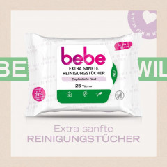bebe Reinigungstucher quot;Extra Sanftquot; 6er-Pack  Чистящие салфетки &amp;quot;Особая мягкость&amp;quot; 6 упаковок