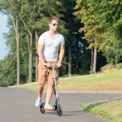 HUDORA Scooter HUDORA Big Wheel 205 RX Pro schwarz\/rot Самокат HUDORA Big Wheel 205 RX Pro черный/красный