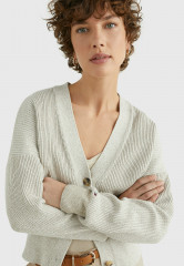 Tommy Hilfiger CROPPED Cardigan light sandalwood УКОРОЧЕННЫЙ кардиган светлое сандаловое дерево