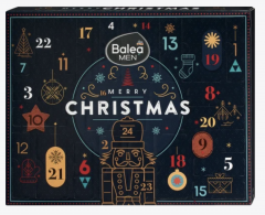 Balea MEN Adventskalender 2024 &quot;Merry Christmas&quot;, Адвент-календарь 2024, 24 бьюти сюрприза для мужчин 1 1
