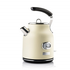 Westinghouse Westinghouse Wasserkocher WKWK148 Retro, Wasserstandsanzeige, 1,7 l, 2200 W, 360° Basis, Kalkfilter, auto. Stopp-Funktion cremeweiss Чайник Westinghouse WKWK148 Retro, индикатор уровня воды, 1,7 л, 2200 Вт, основание 360°, фильтр от накипи, а