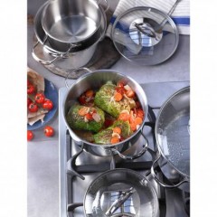 WMF Aparto Kochgeschirr-Set, 5-teilig, ВМФ Набор кастрюль &quot;Aparto&quot; из нержавеющей стали 18/10, 5 кастрюль+4 крышки