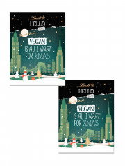 Lindt HELLO VEGAN Адвент-календарь 2024, 24 сладких веганских сюрприза из серии Lindt Hello, 47см х 36см, 460 г, 2 штуки