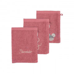 Sterntaler Maus Mabel GOTS Waschhandschuhe 3er Set  Набор рукавиц для мытья посуды Mouse Mabel GOTS из 3 шт.