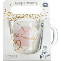 Leonardo Leonardo Geschenktasse Beste Freundin EMOZIONE rosa Подарочный кубок Леонардо лучший друг EMOZIONE