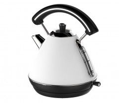 COFI 1453 COFI 1453 Wasserkocher Retro Wasserkessel 1,7 Liter Aut. Abschaltung weiss schwarz, 1.7 l  COFI 1453 Ретро чайник 1,7 л авт. Запорный белый черный, 1,7 л