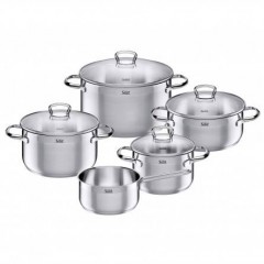 Silit Toskana Topf-Set mit Deckel, 5-teilig, ВМФ Набор кастрюль &quot;Toskana&quot; из нержавеющей стали 18/10, 5 кастрюль+4 крышки