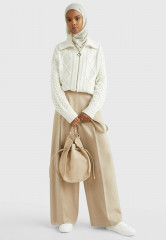 Tommy Hilfiger ZIP-THRU RELAXED  Cardigan weathered white ZIP THRU RELAXED Кардиган выветрившийся белый