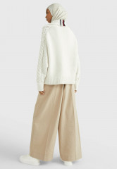 Tommy Hilfiger ZIP-THRU RELAXED  Cardigan weathered white ZIP THRU RELAXED Кардиган выветрившийся белый
