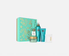 Rituals The Ritual of Karma Gift Set M, Средний подарочный набор для ухода за телом &quot;Ритуал Кармы&quot;: гель, крем, скраб и свеча