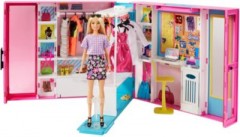 Mattel Barbie Traum Kleiderschrank ausklappbar mit Puppe Гардероб мечты Барби раскладывается вместе с куклой
