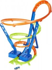 Mattel Actiongeladene Hot Wheels Crash-Spirale mit 1 Hot Wheels Fahrzeug Захватывающая спираль крушения Hot Wheels с 1 автомобилем Hot Wheels
