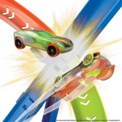 Mattel Actiongeladene Hot Wheels Crash-Spirale mit 1 Hot Wheels Fahrzeug Захватывающая спираль крушения Hot Wheels с 1 автомобилем Hot Wheels