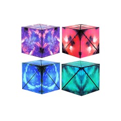 Debuy Magnetischer Tesserakt 3d dreidimensionaler geometrischer Tesserakt magnetische Kinder profitieren Intelligenz Magnetisches Spielzeug Магнитный Тессеракт 3D Трехмерный Геометрический Тессеракт Магнитный Детский Пособие Интеллект Магнитная Игрушка