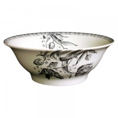 Gien Fayencerie Gien 'Tulipes Noires' Salatschussel 29 cm Салатник Gien &quot;Tulipes Noires&quot; 29 см